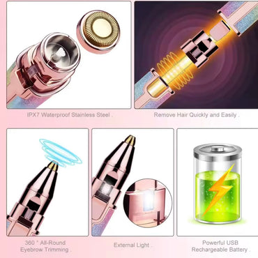 Flawless Multifunctional Rechargeable Trimmer for Girls.