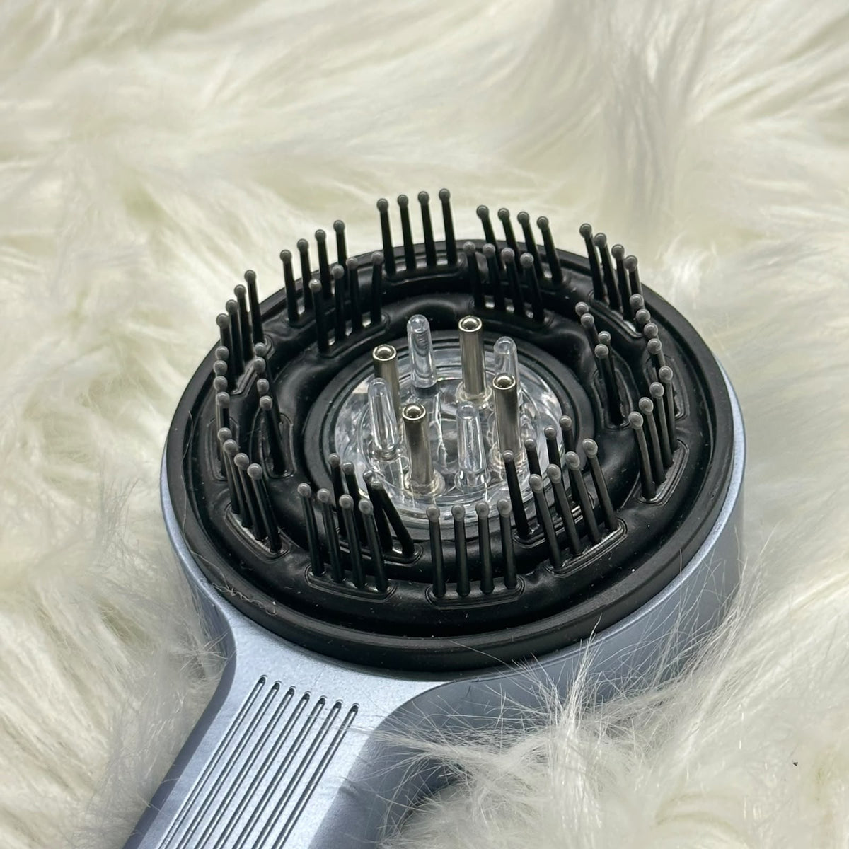 Electric Scalp Massage Comb with Red Light & Oil Dispenser