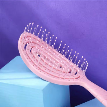 Relaxing Elastic Massage Comb Portable Hair Brush