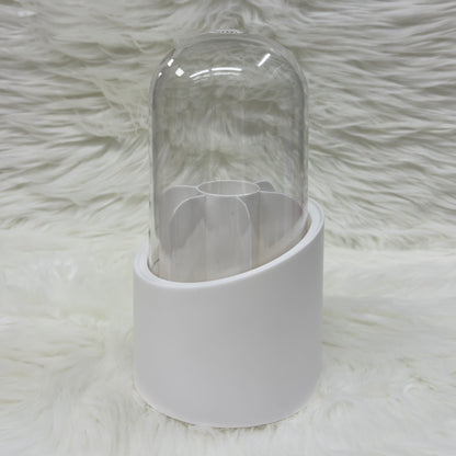 Shein 360° Rotating Makeup Brush Holder With Lid