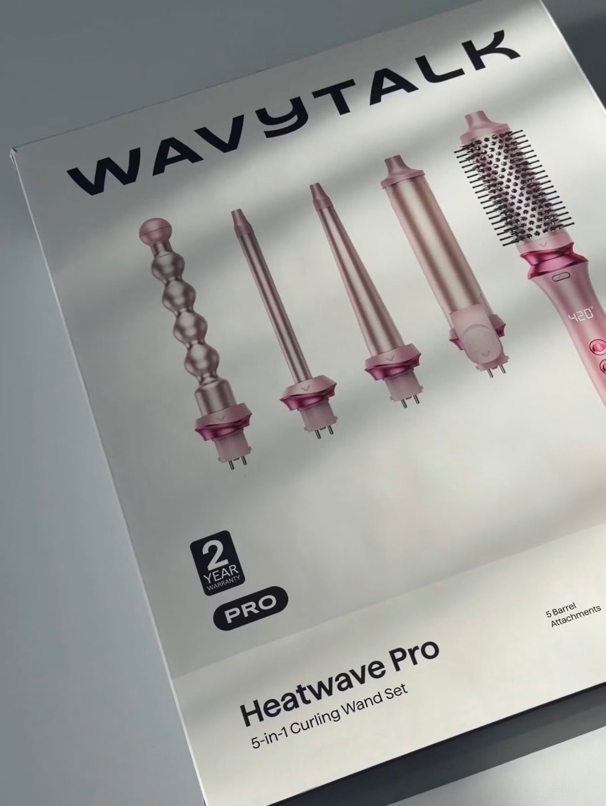 Wavytalk 5 in 1 Heatwave Pro Air Styler | Multi Functional Hair Dryer Brush & Curling Wand Set