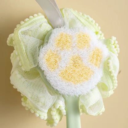 Long Handle Soft Body Bath Loofah – Gentle Exfoliating Shower Sponge for Full Body Cleansing