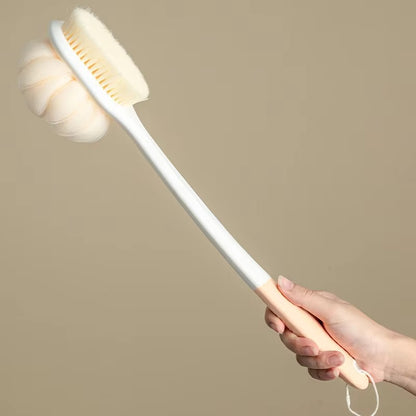 2-in-1 Soft Body Bath Brush & Sponge – Double-Sided Shower Scrubber with Gentle Bristles