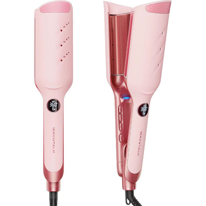 Wavytalk Thermal Brush Hair Crimper with Smart Timer – Adjustable Heat & Ion Technology