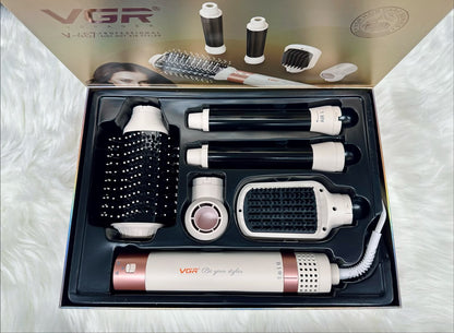 VGR V-487 5-in-1 Professional Hot Air Styler | Hair Dryer, Volumizer, Curler & Styling Brush