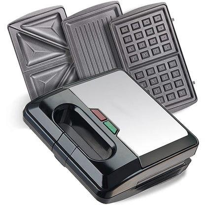 3-in-1 Snacks Maker – Subway, Steak & Waffles Maker