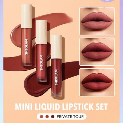SHEGLAM Matte Allure Mini Liquid Lipstick Set