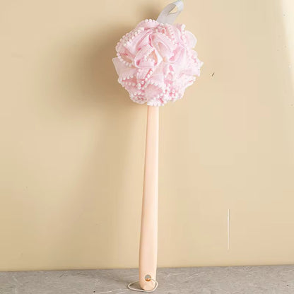 Long Handle Soft Body Bath Loofah – Gentle Exfoliating Shower Sponge for Full Body Cleansing