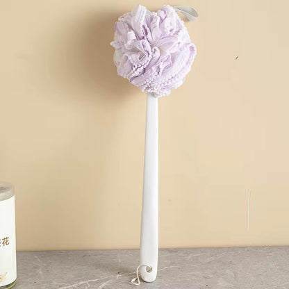 Long Handle Soft Body Bath Loofah – Gentle Exfoliating Shower Sponge for Full Body Cleansing