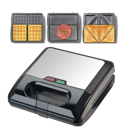3-in-1 Snacks Maker – Subway, Steak & Waffles Maker