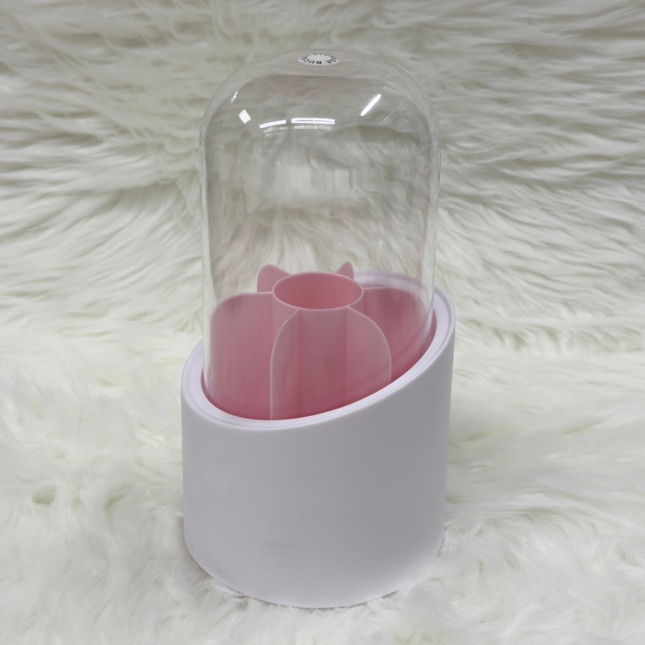 Shein 360° Rotating Makeup Brush Holder With Lid
