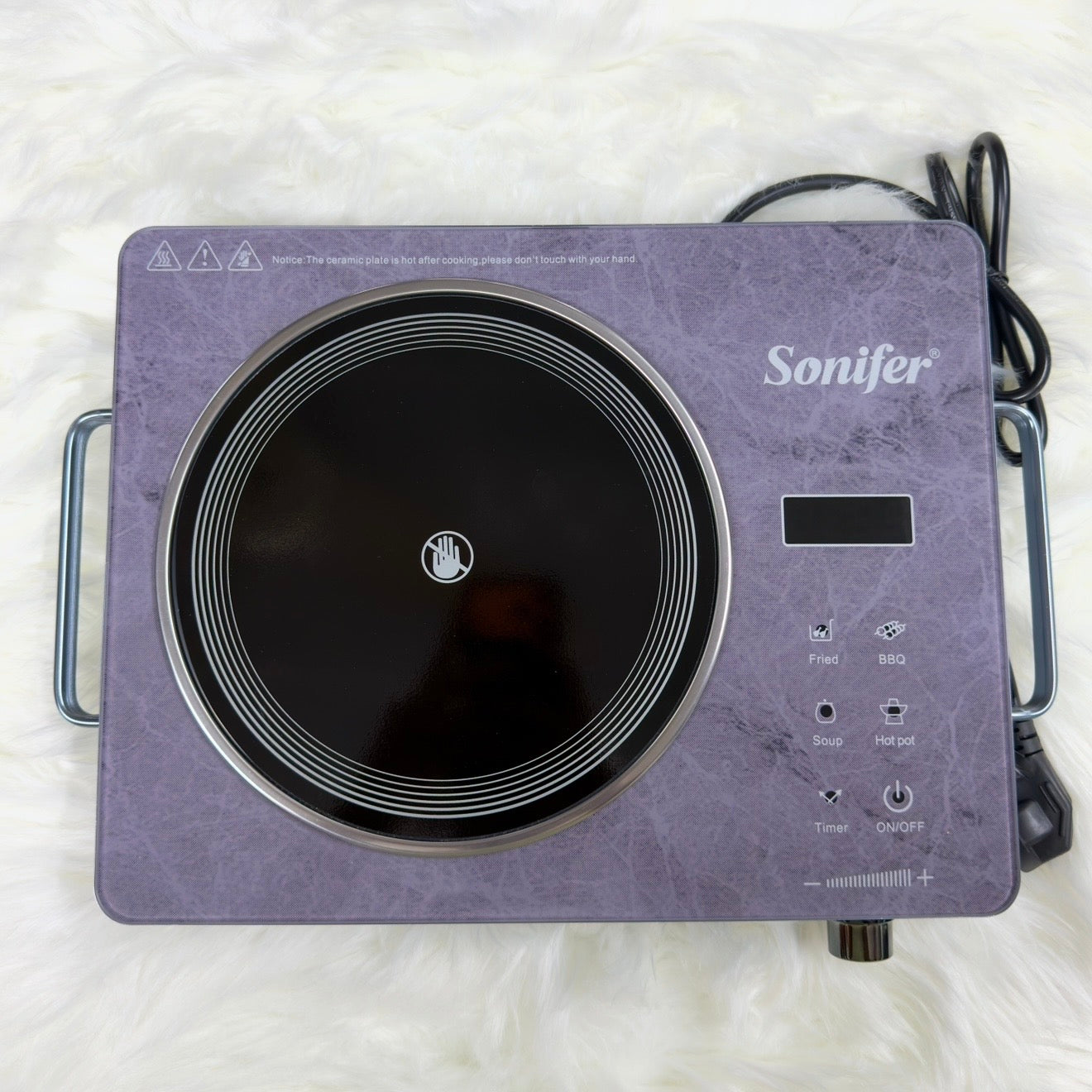 Sonifer Infrared Electric Cooker 2000W | Works with All Types of Cookware | Portable Electric Hot Plate