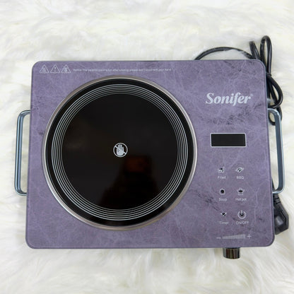 Sonifer Infrared Electric Cooker 2000W | Works with All Types of Cookware | Portable Electric Hot Plate