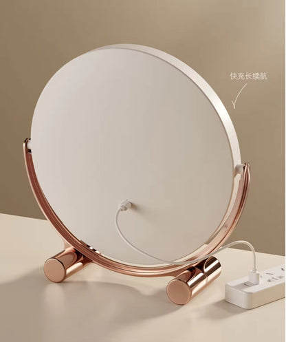 Touch Control LED Makeup Mirror with Adjustable Brightness – Dimmable Ring Light Vanity Mirror with 3 Lighting Modes