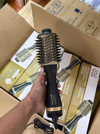 Keratin Pro 3D 2000W Hair Volumizer- 4 in 1 Hot Air Brush I Best price in Bangladesh