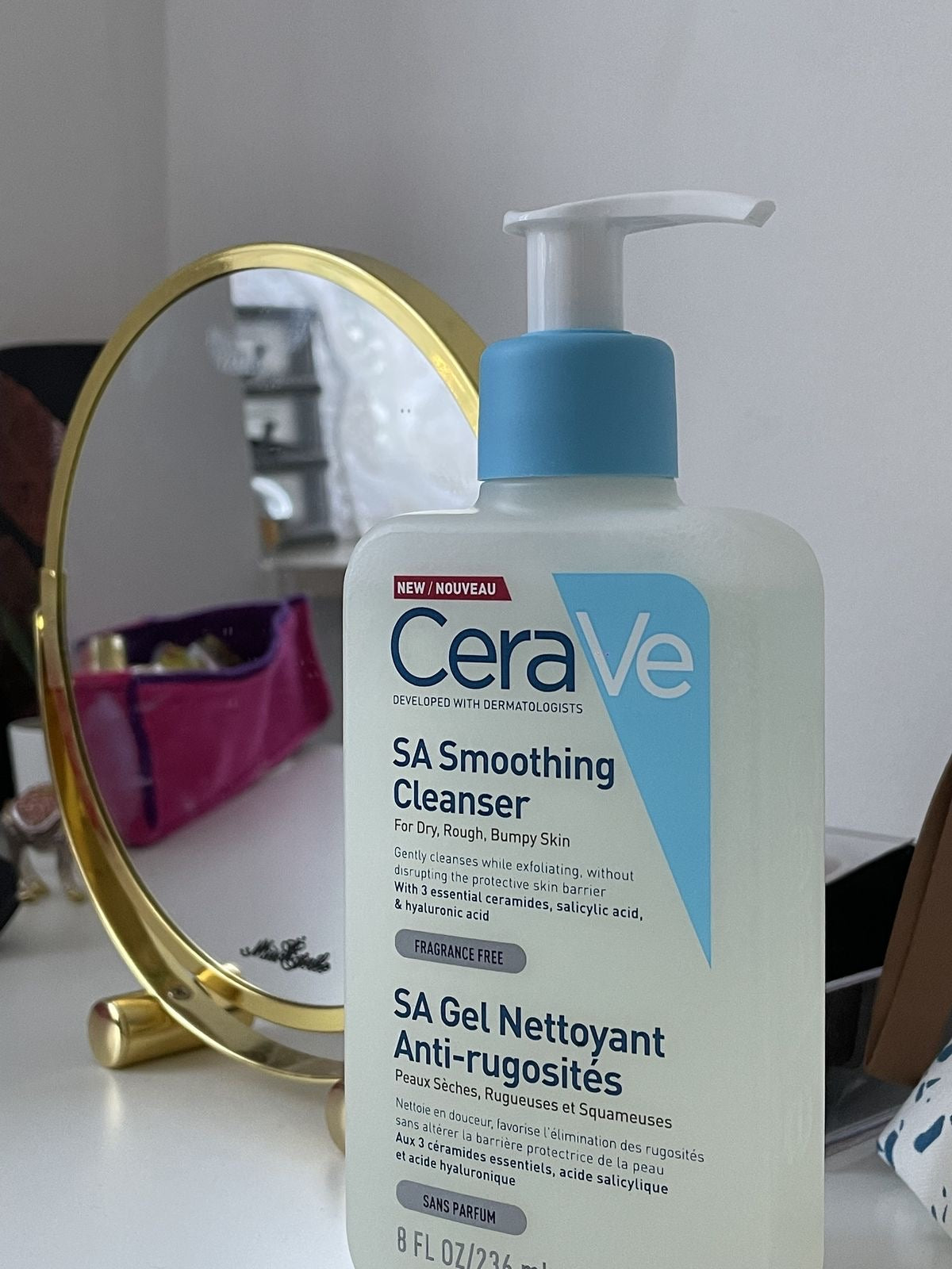 CeraVe SA Smoothing Cleanser (236ml) – For Dry, Rough, and Bumpy Skin