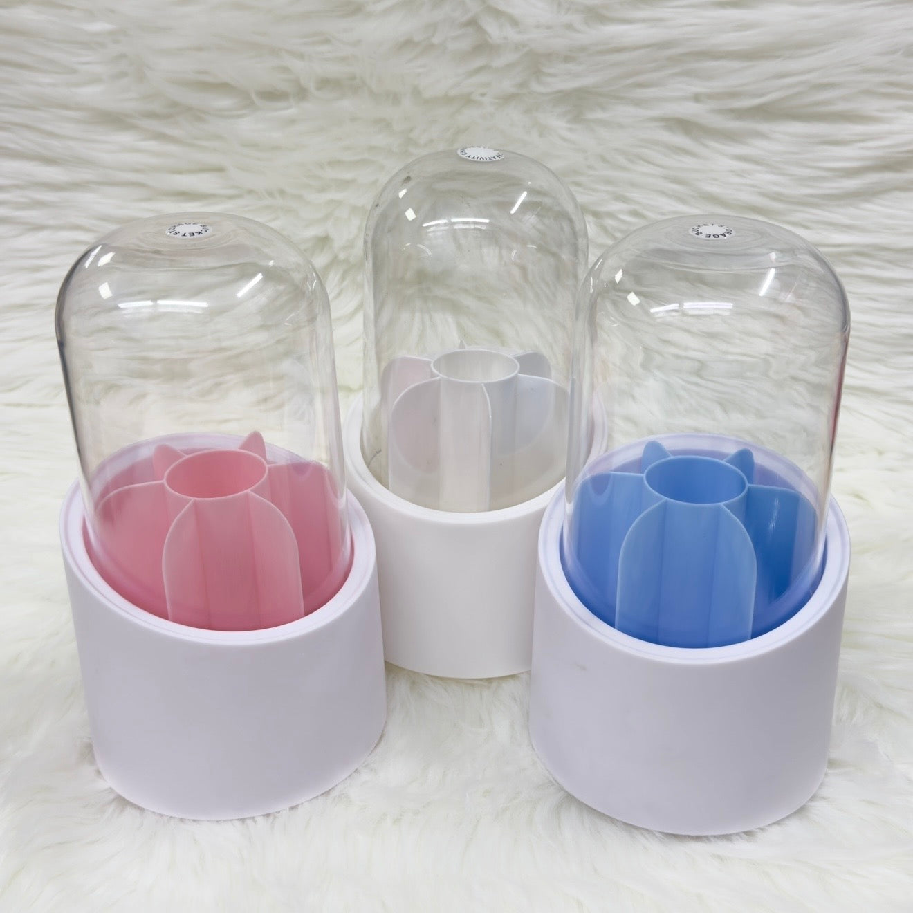 Shein 360° Rotating Makeup Brush Holder With Lid