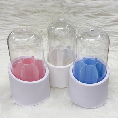 Shein 360° Rotating Makeup Brush Holder With Lid