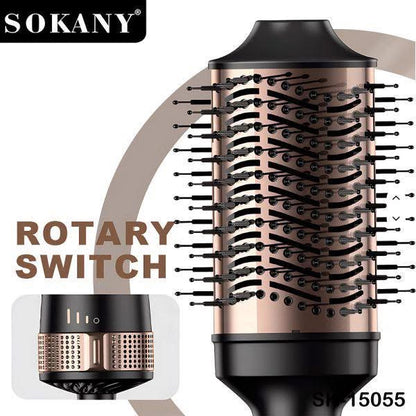 SOKANY Professional Hot Air Brush SK-15055 1260W | 2-in-1 Hair Dryer & Volumizing Styling Brush