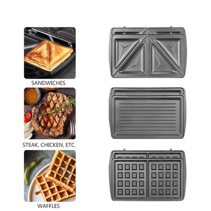 3-in-1 Snacks Maker – Subway, Steak & Waffles Maker