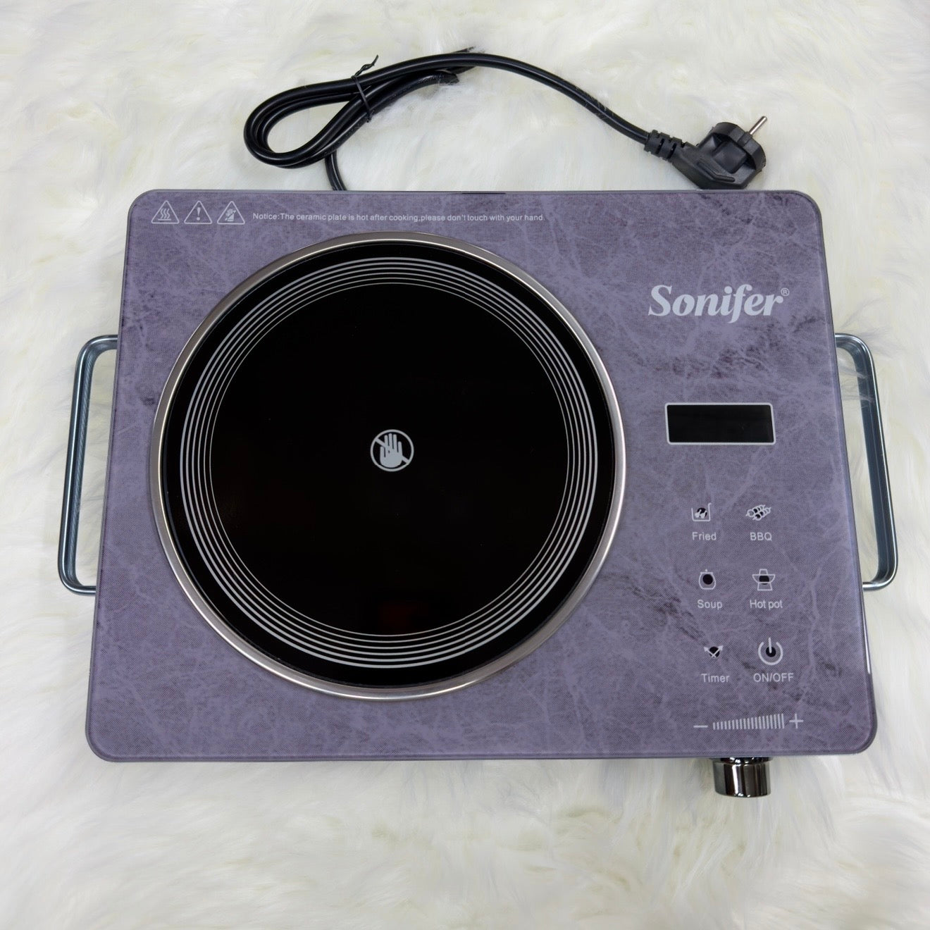 Sonifer Infrared Electric Cooker 2000W | Works with All Types of Cookware | Portable Electric Hot Plate