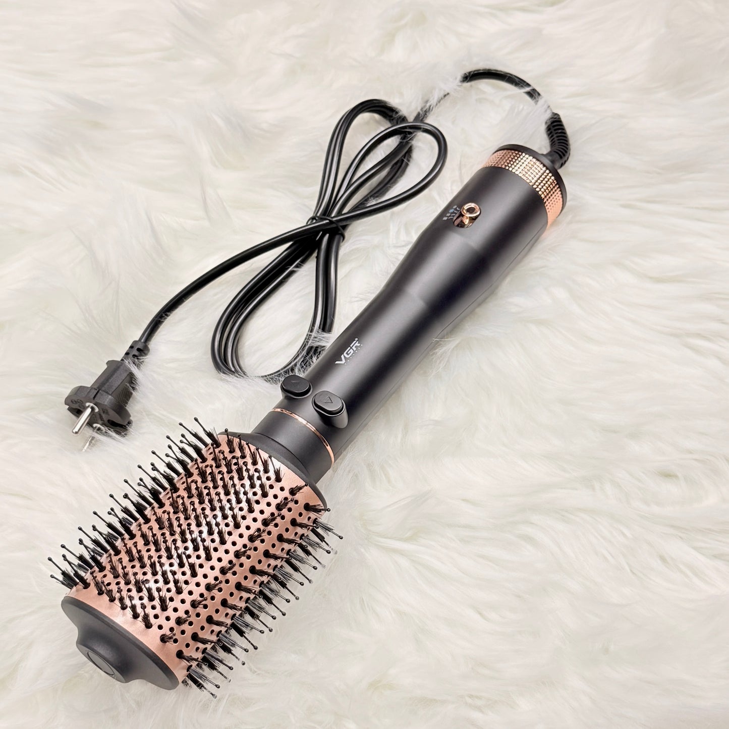 VGR V-494 Professional Hot Air Brush – 2-in-1 Hair Dryer, Curler & Volumizer