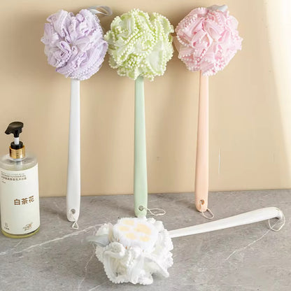 Long Handle Soft Body Bath Loofah – Gentle Exfoliating Shower Sponge for Full Body Cleansing