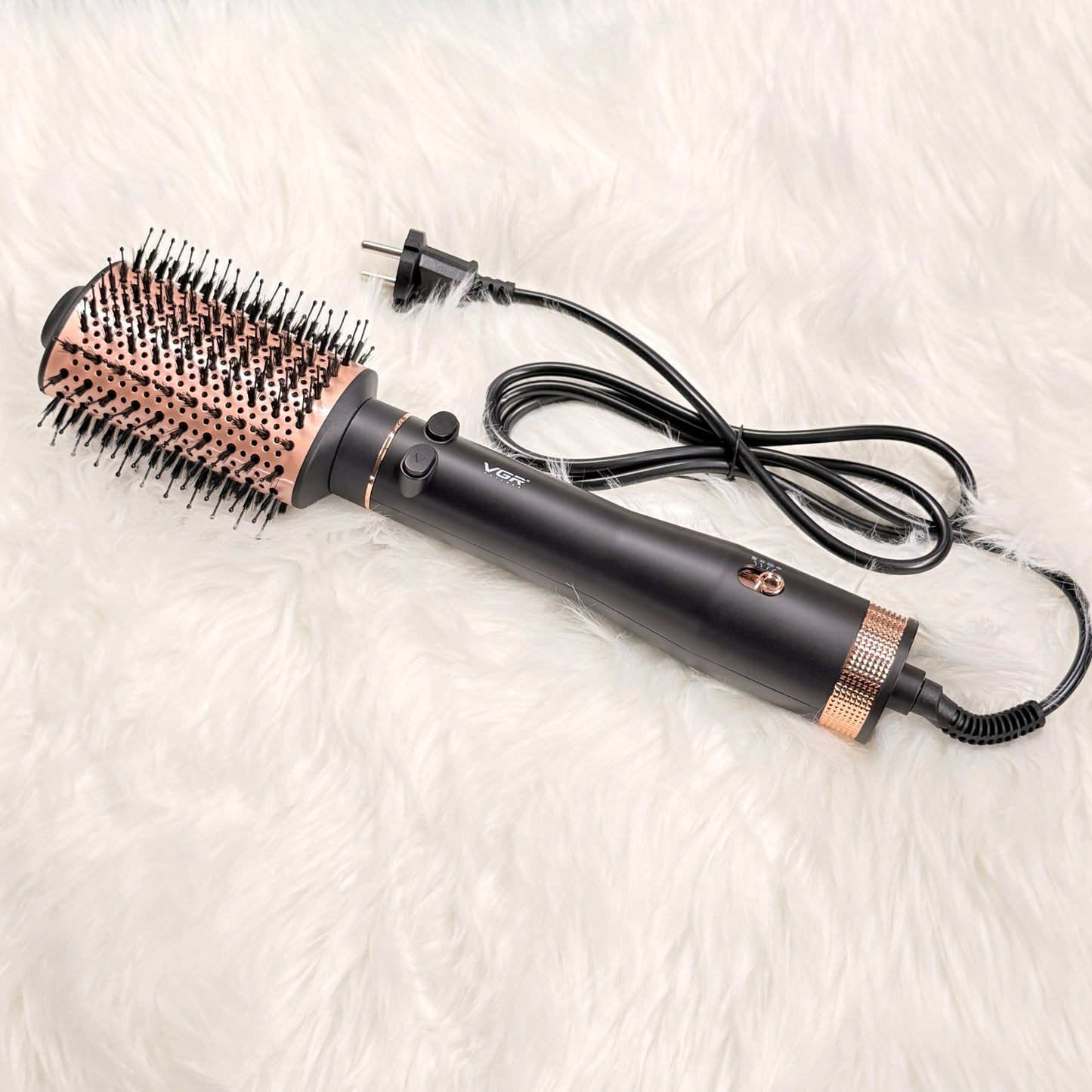 VGR V-494 Professional Hot Air Brush – 2-in-1 Hair Dryer, Curler & Volumizer