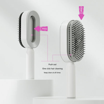 Self-Cleaning Hair Brush – Tangle-Free, Hygienic & Effortless Styling