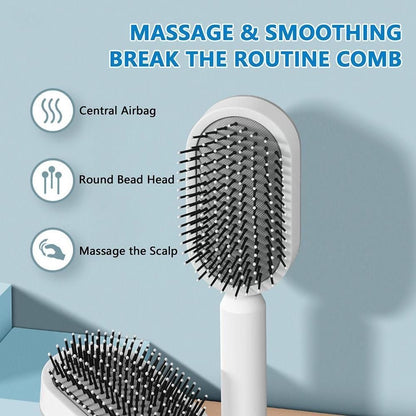 Self-Cleaning Hair Brush – Tangle-Free, Hygienic & Effortless Styling