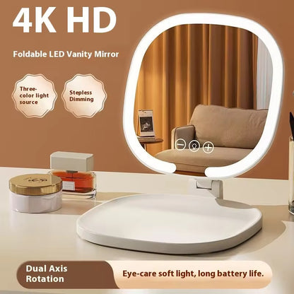 3-Color LED Makeup Mirror with Touch Control – Vanity Mirror with Warm, Natural & Cool Light