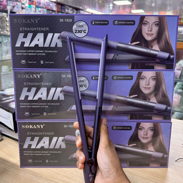 Hair Straightener with Advanced Copper Ceramic Tech.-Sokany brand