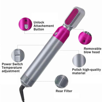 (BOTH HOT & COLD AIR) 5 in 1 Styler- Automated Hair Styling tool 5 in 1 SLEEK PROFESSIONAL